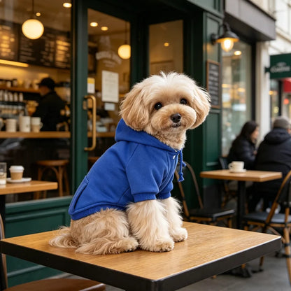 Dog Hoodies for Small Dogs, Spring, Autumn Clothes. Solid Color Sweatshirts with Pocket. Pet Pullover Coat. Puppy/Cat Sport Costume
