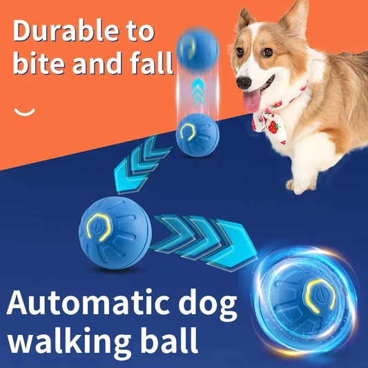 Smart Dog Toys. Electronic Ball, Interactive Pet Toy, Moving Ball. USB Automatic Moving Bouncing for Dogs and Cats