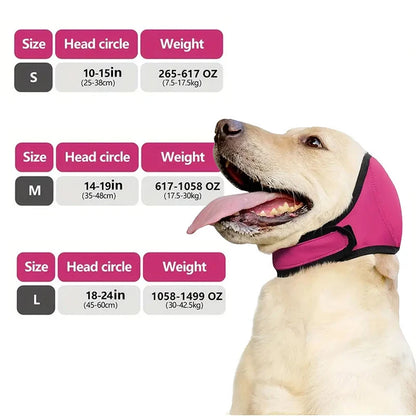 2026 New Dog Ear Muffs (Thickened) For Noise LIke Fireworks, Thunder and Vacuum.  Bath and Swimming - Waterproof Protection With Elastic Calming Hoodie, Grooming