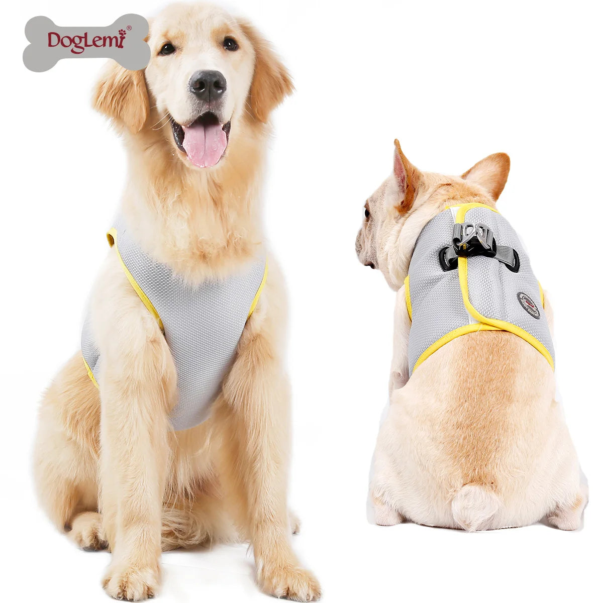 Summer Dogs Cooling Vest Harness. Quick Release Hot Dogs Clothes. Summer use for Preventing Heat Stroke.