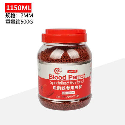 Blood Parrot Fish Food. Snapper Float on Water. Intense Red Enhancing, Fast Coloring. Snapper Fish Food for Tropical Feed
