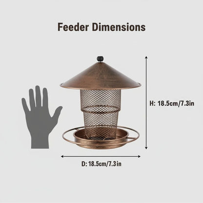 Bird Feeder. Large Capacity, Squirrel Proof. Heavy Duty Metal Bird Feeders for Outside