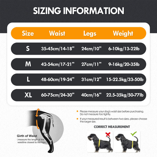 Dog Sling for Large Dogs. Hind Leg Support to Help Rehabilitate The Hind Limbs of Elderly Dogs with Weak Hind Legs & Disabilities