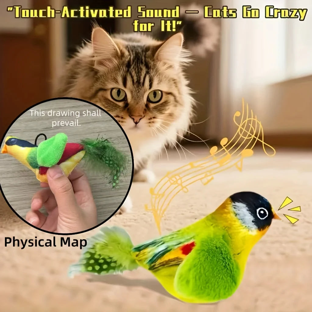 Bird Cat Toys. Indoor, Interactive Cat Toy for Cats. Chasing, Teasing, Sounding Toy. Catnip Cat Teaser Toy.  Wall Hanging