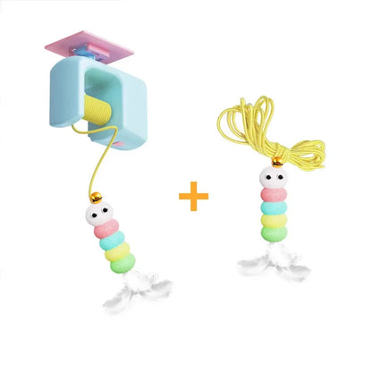Popular new interactive electric cat toys for hanging inside doors. Automatic cat ball toys for self play.