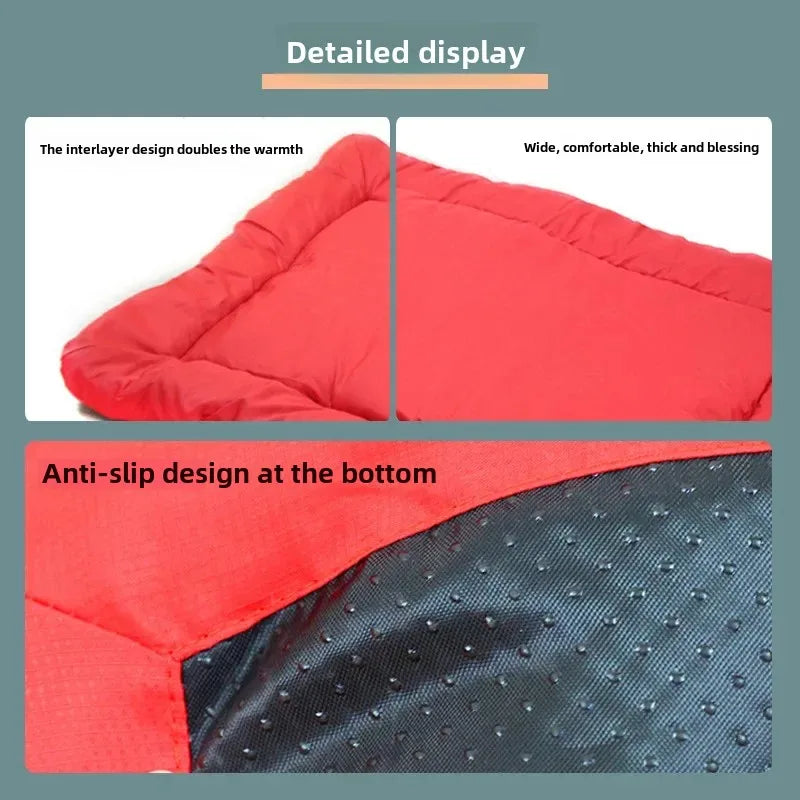 Portable. Waterproof, Anti Slip Pet Bed. Cushion. Washable. Foldable Puppy Kennel Sofa Bench.