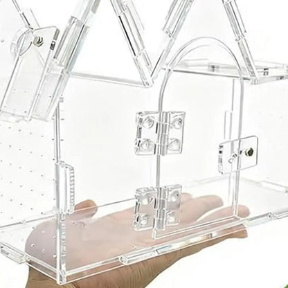 Reptiles Acrylic Terrarium House Enclosure. Tanks Box, Easy Movement & Cleaning and Full Pet Easy Monitoring