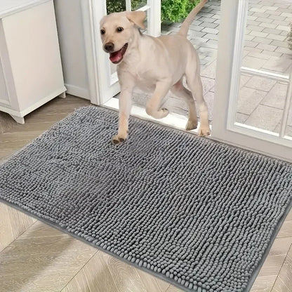 Dog Doormats for Muddy Paws. Absorbent, Non-slip, Washable Mat Anti-slip, Quick-drying Microfiber Mud Mat Pet Accessories