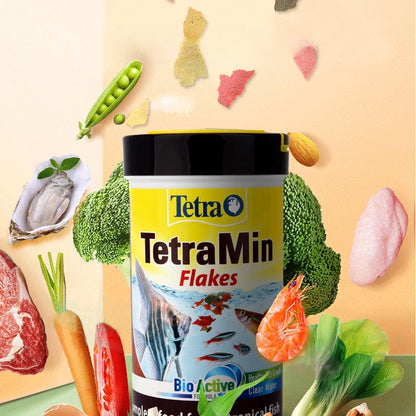 250ML 52g Tetra Ornamental Fish Flake Feed. Lamprey Fairy Cichlid Fish Food. Freshwater Fish. General Purpose