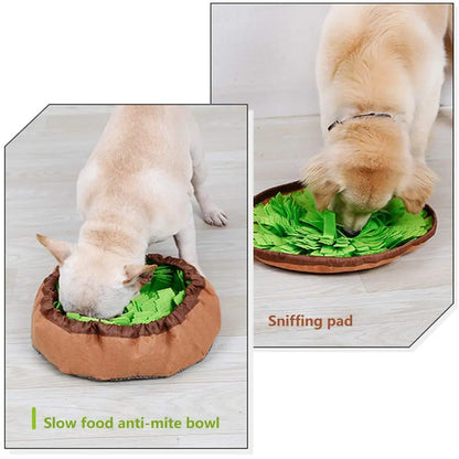 Pet Snuffle Mat for Dogs, Interactive Feed Game for Boredom, Encourages Natural Foraging Skills for Cats/Dogs Bowl