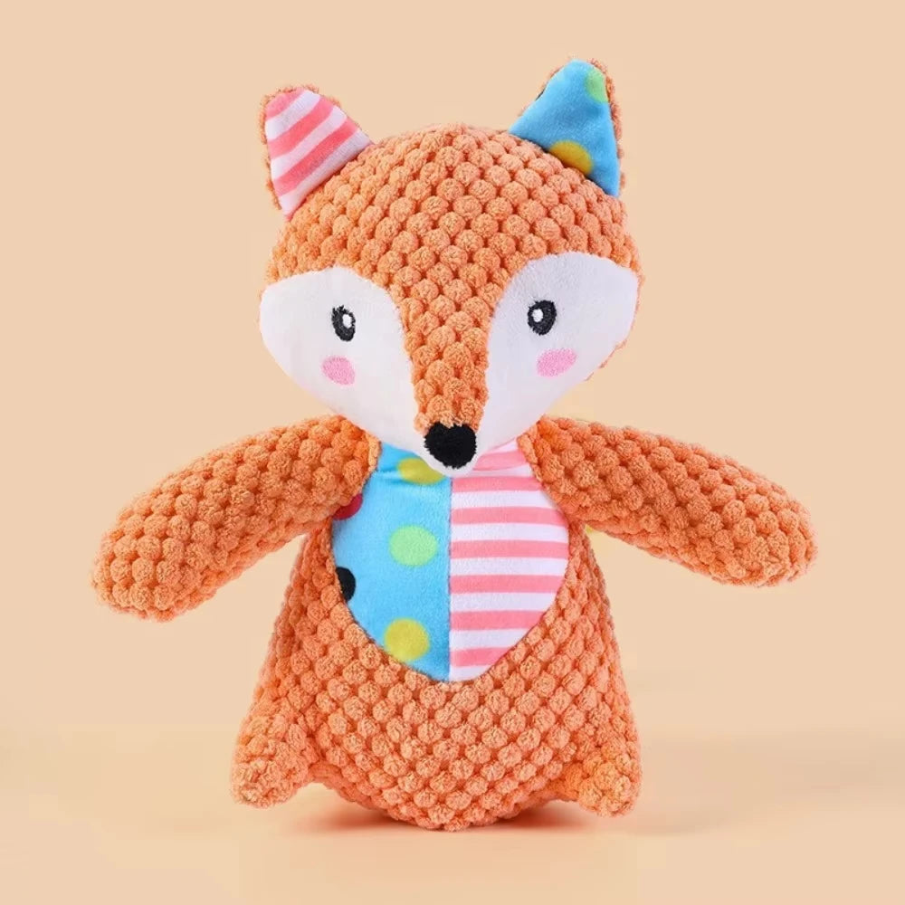 Pet Plush Toys. Cute Elephant Plush Chew Toy. Squeaky, Bite-Resistant, Puppy Teething Training.
