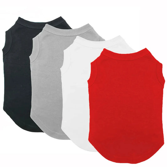 Dog Shirt Clothes, Spring Summer T Shirt Apparel. Soft Blank Shirts Clothes.  Extra Small/ Medium /Large/ Extra Large Size