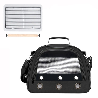 Pet Bird Carrier Bag. Outdoor, Portable, One Shoulder, Breathable Birdcage. Perch Platform, Parrot Cage Bird Supplies For Parakeet