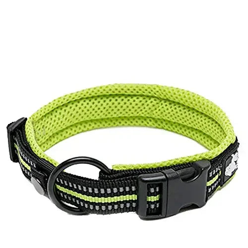 Truelove Pet Dog Collar Nylon Adjustable Webbing Padded, Reflective, Durable, Heavy Duty