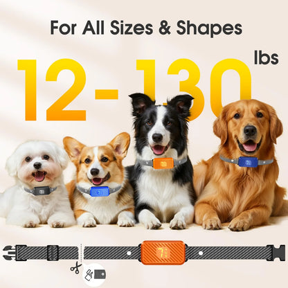 Dog Bark Collar for Large Medium Small Dogs, Rechargeable.
