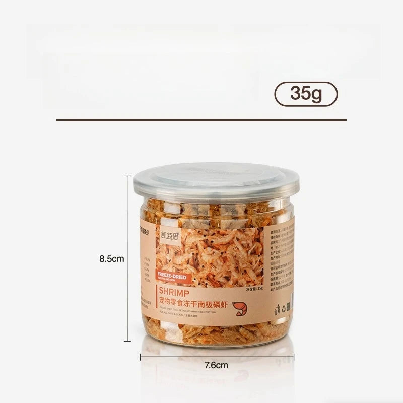 Premium Freeze-Dried Krill Cat Treats - Healthy & Nutritious Snacks for Cats Dental Health