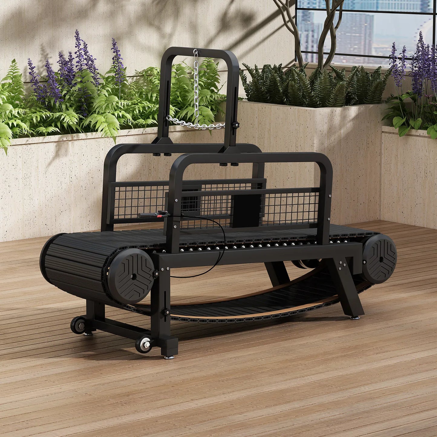 Dog Treadmill, Non-motorized, Quiet, Smooth, Adjustable Pet Treadmill, Training Equipment with Brakes and Speedometer