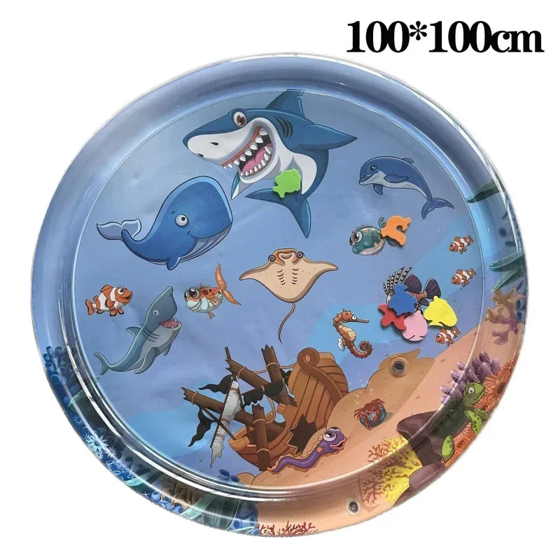 Pet Water Sensory Play Mat for Cats and Dogs. Thickened Cooling Pad. Interactive, Self Play Toy for Pets Indoor Activity
