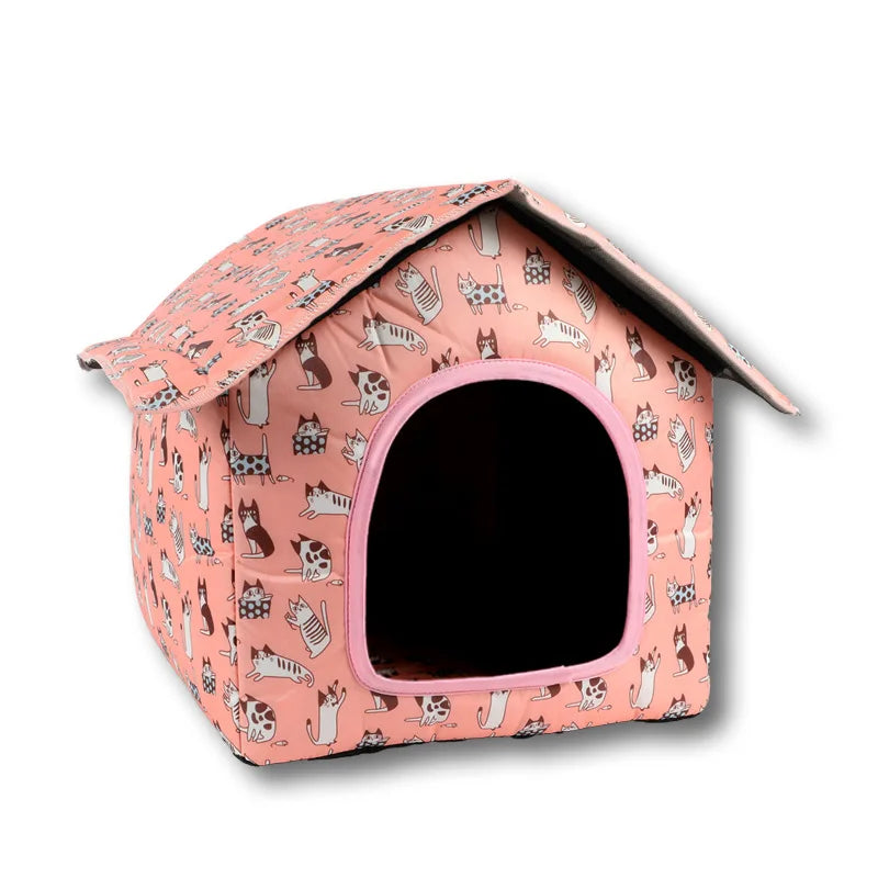 Water-resistant, Foldable and Detachable Pet House. Ideal for Cats/Dogs in Outdoor Environments.