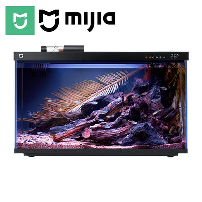 MIJIA Smart Fish Tank Aquariums,Remote Feeding, 5-Stage Filtration, LED Lighting, App-Controlled, CN Version With Adapter