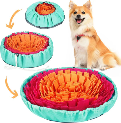 Pet Snuffle Mat for Dogs, Interactive Feed Game for Boredom, Encourages Natural Foraging Skills for Cats/Dogs Bowl
