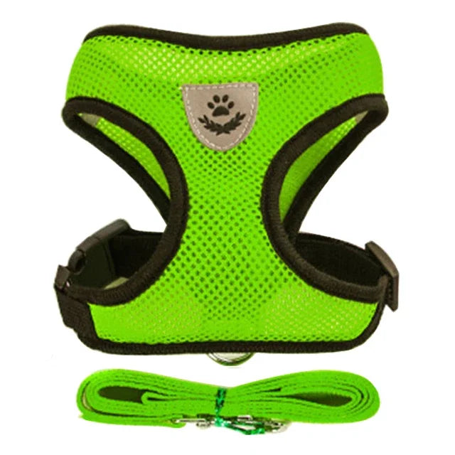 Cat Harness Vest. Walking Lead Leash For Puppies & Cats. Collar Polyester. Adjustable Mesh Harness For Small Medium Pets