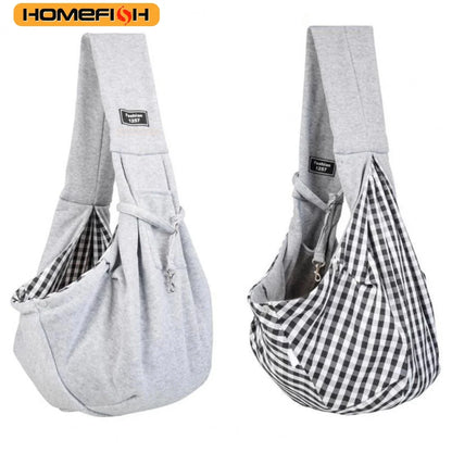 Adjustable Dog Sling Carrier with Pocket. Breathable Small Animals Carrier. Crossbody Shoulder Pet Bag. Outdoor Travel Portable Bag
