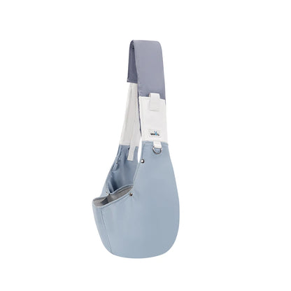Dog Sling Carrier for Small Dogs. Reversible Front Dog Carrier with Adjustable Strap. Hands Free Pet Papoose Bag for Travel.