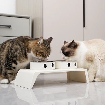 Elevated Dog Feeder Bowls. Raised Stand with Double Stainless Steel Food & Water Bowls For Small ,Medium & Large Dogs & Cats