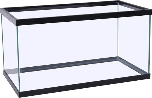 29 Gallon Glass Aquarium, Rectangular Fish Tank with Assorted Colors for Easy Customization
