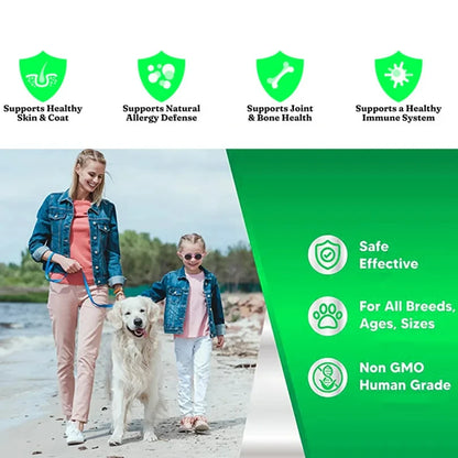 8 fl oz 200ML PET BRILLIANT SALMON OIL. Natura,l No Chemical Treatment. 21 Omega Fatty Acids Nutritional Supplements for Dogs