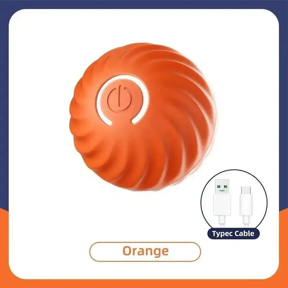 Smart Dog Interactive Toy Ball. Electronic Pet Toy Ball. USB Automatic Bouncing Rolling Toy With RGB Lights.