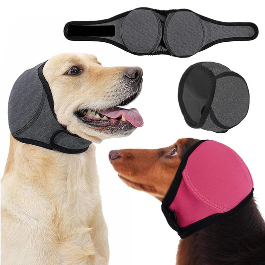 2026 New Dog Ear Muffs (Thickened) For Noise LIke Fireworks, Thunder and Vacuum.  Bath and Swimming - Waterproof Protection With Elastic Calming Hoodie, Grooming