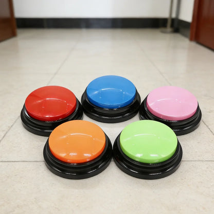 Recordable Pet Communication Buttons: Talking Sound Pad Training for Dogs & Cats, Customizable To Teach Your Pet To Speak