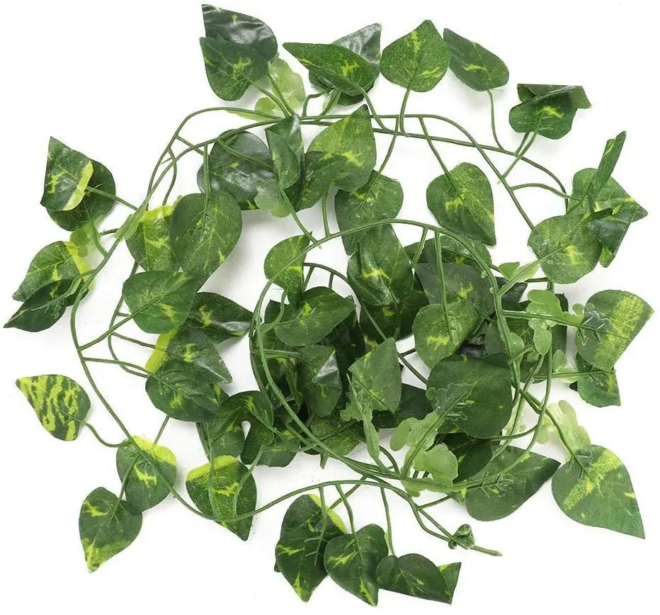Artificial Reptile Vines. Flexible Fake Hanging Plants for Lizard, Chameleon, Gecko & Snake Climbing Terrarium Decor Habitat