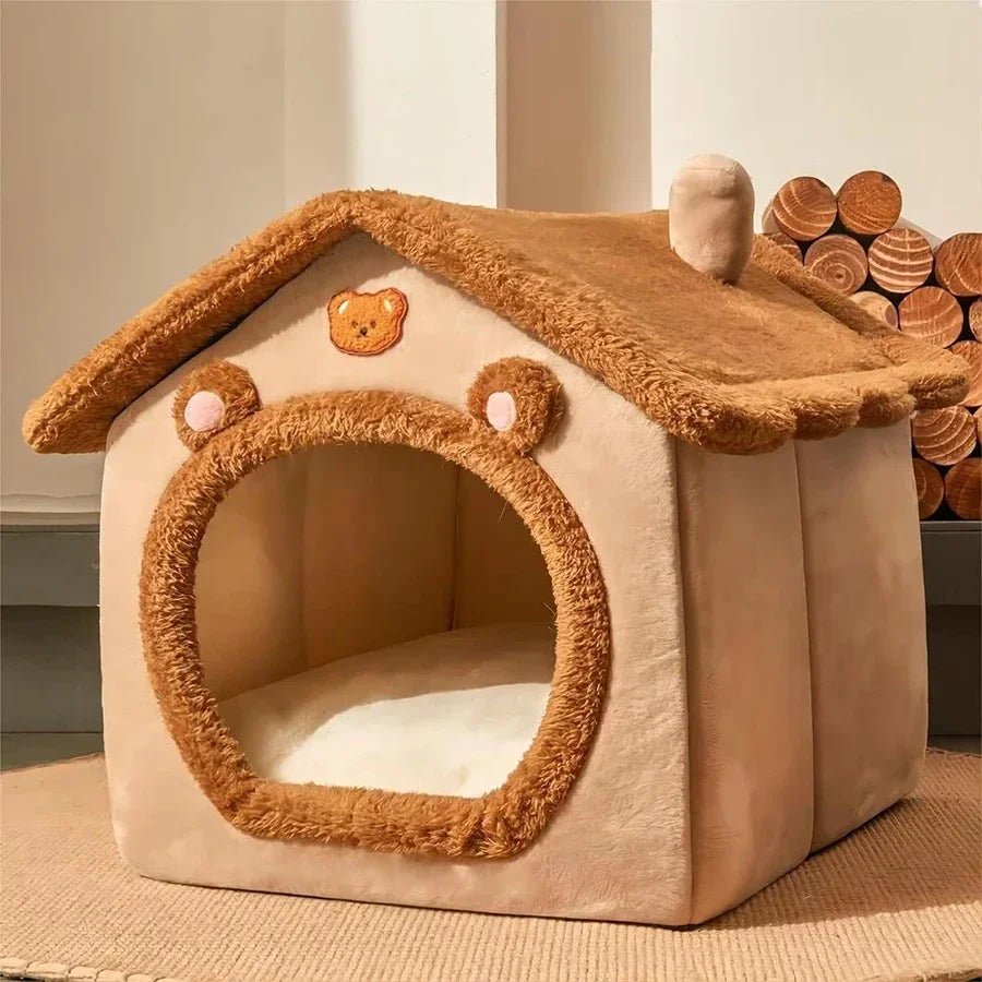 New Foldable Pet House. Removable, Washable Cat House Puppy Cave. Sofa Pet Bed House for Extra Small Dogs and Small and Medium Cats