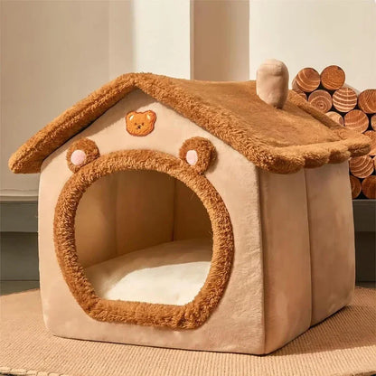 New Foldable Pet House. Removable, Washable Cat House Puppy Cave. Sofa Pet Bed House for Extra Small Dogs and Small and Medium Cats