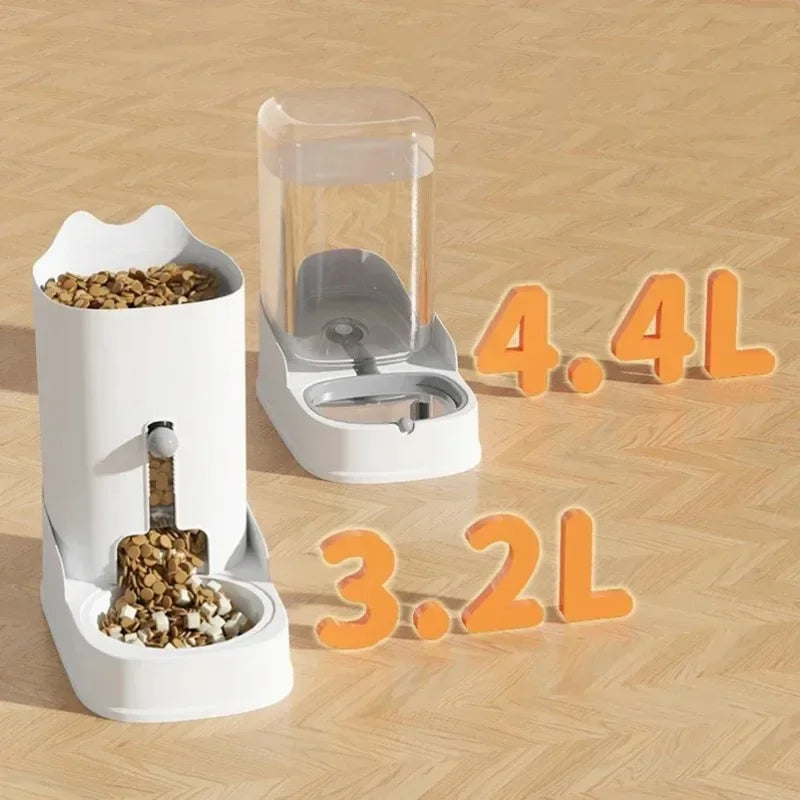 Dog/Cat Water Fountain. Large Capacity Pet Feeder. Gravity Food Feeder Gravity Water Fountain for Cats