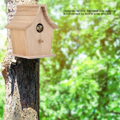 Bird Breeding Box. Wood Bird House Breeding Box Hanging. Bird House for Parrots, Budgerigar, Small Birds.