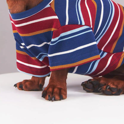 Dog Shirts. Striped T-Shirt, Summer Pet Clothes for Small Dogs, Breathable Soft Puppy Apparel and Cat Tee