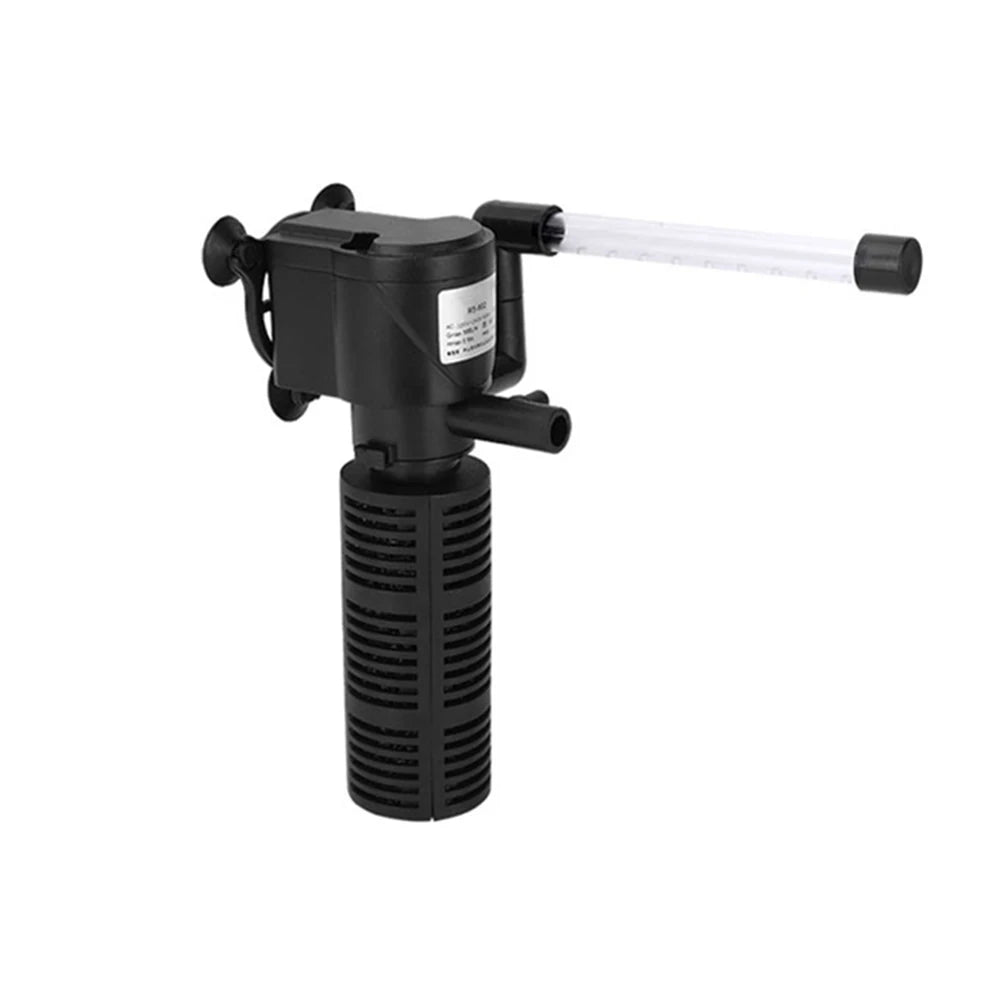 3 in 1 Mini Aquarium Filter. Silent Aquarium Water Purifier. Waterproof Aquarium Air Pump. Submersible Water Purifier for Fish Tank