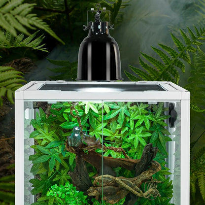 30 Gallon Glass Reptile Terrarium with Double Hinge Door, Ideal for Bearded Dragons and Snakes