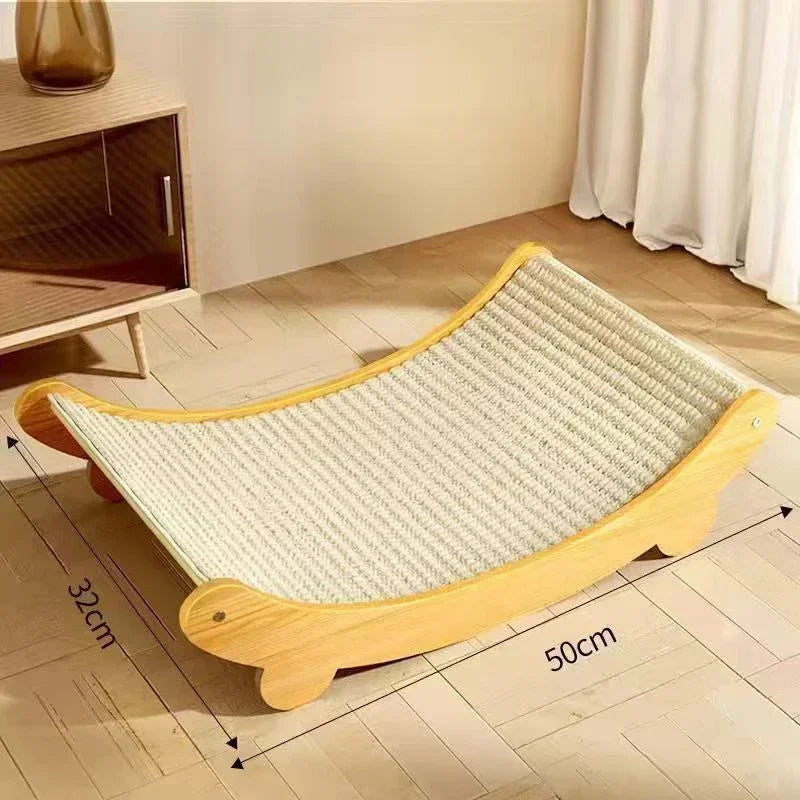 Wooden Cat Scratching Pads, Multifuction. Cats Sleeping Bed Detachable Wear-resistant Cat Scratch Board. Kitten Grinding Cats Toys
