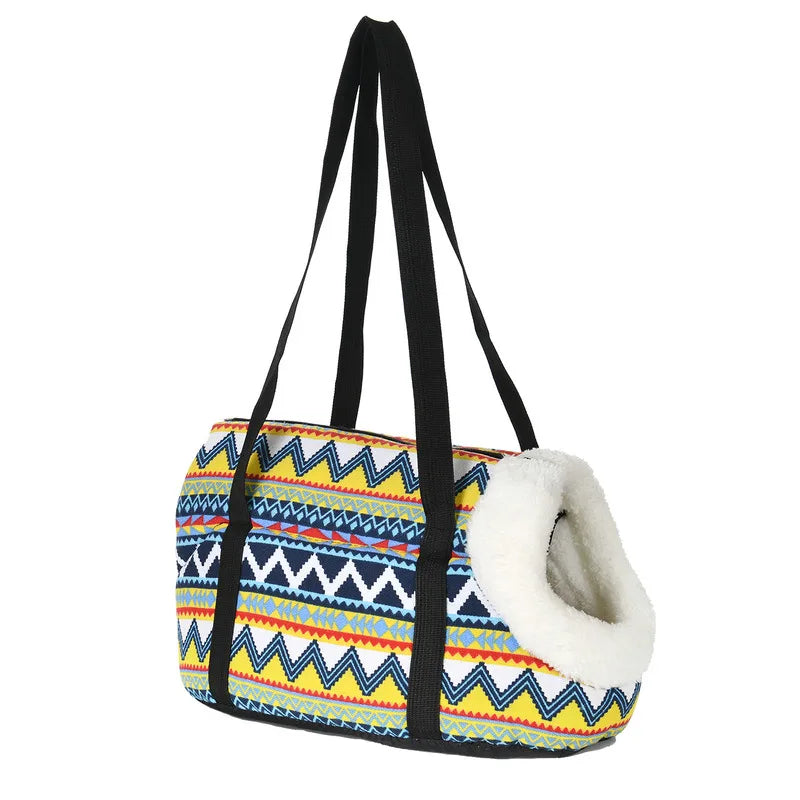 Classic Pet Carrier For Small Dogs. Cozy, Soft Puppy/Cat/Dog Bags. Backpack, Outdoor Travel Pet Sling Bag.