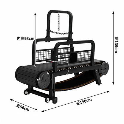 Dog Treadmill, Non-motorized, Quiet, Smooth, Adjustable Pet Treadmill, Training Equipment with Brakes and Speedometer