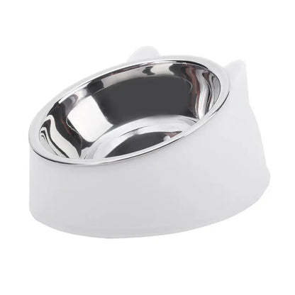 1/2/5pcs Cat Bowl. Creative Inclined Kitten Puppy Food Feeding Bowls. Stainless Steel Pet Dogs/Cats Feeders