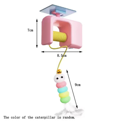 Popular new interactive electric cat toys for hanging inside doors. Automatic cat ball toys for self play.