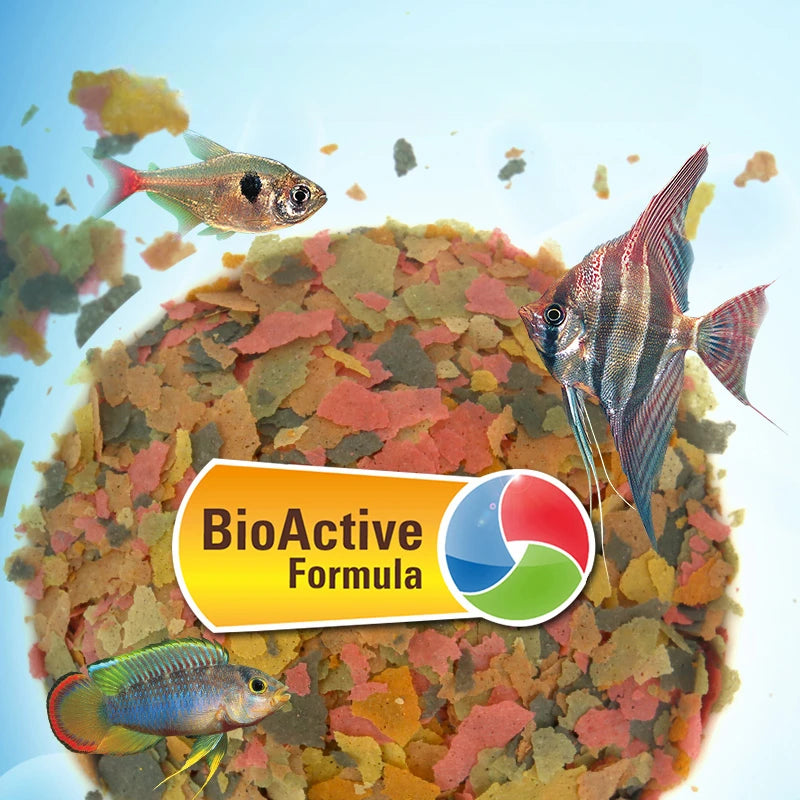 250ML 52g Tetra Ornamental Fish Flake Feed. Lamprey Fairy Cichlid Fish Food. Freshwater Fish. General Purpose