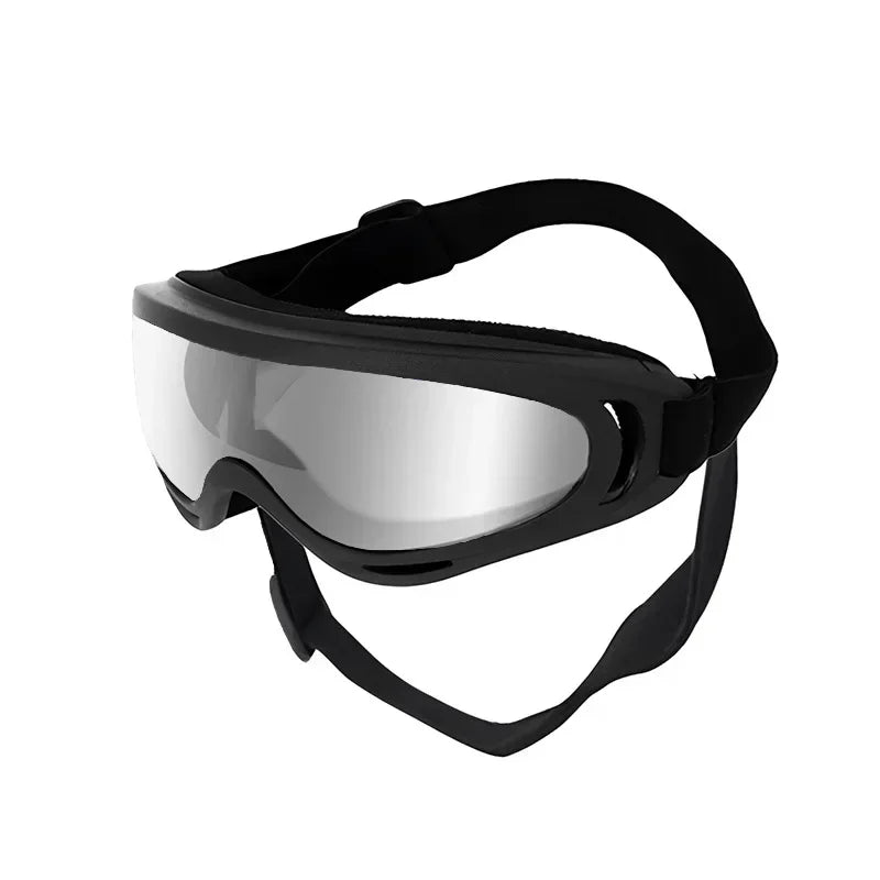Pet Goggles, Adjustable, Anti UV Glare, Windproof Sunglasses for Dogs. Outdoor Hiking, Running, Beach. All Breeds Eye Protection, Black