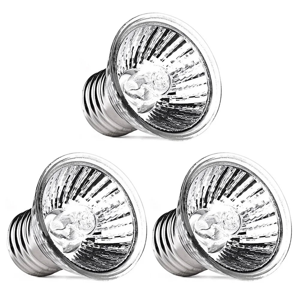 UVA + UVB Reptile Lamp Pet Amphibians. Lizards Heating Bulb, Turtle Basking Lights for House Turtles